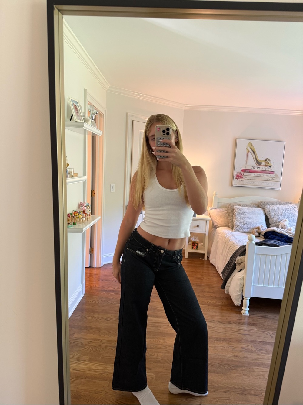 Edikted low rise wide leg jeans